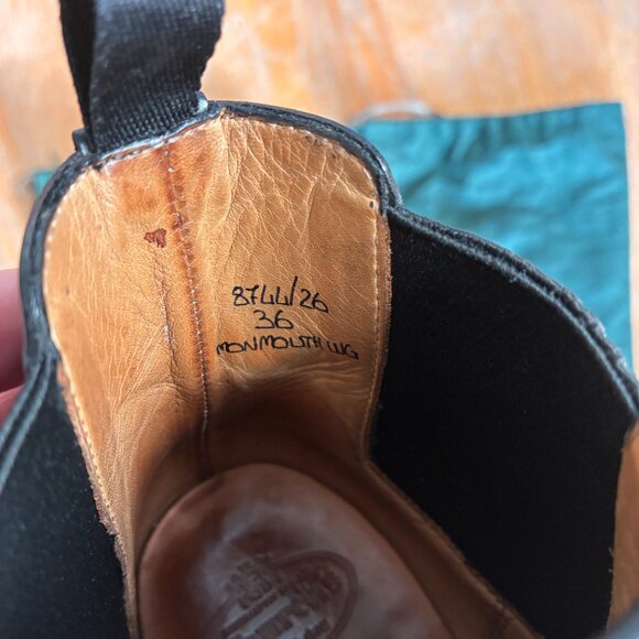 Church's Monmouth Calf Leather Chelsea Ankle Boots Black in Size 6 36 - Picture 8 of 8